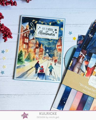 LaCreativ - Designpapier "Weihnachten in der Stadt" Paper Pack 6x6" - 24 Bogen