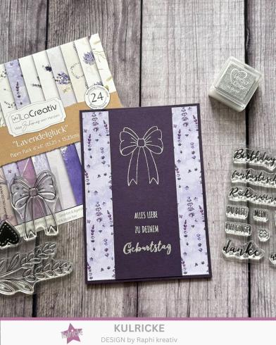 LaCreativ - Designpapier "Lavendelglück" Paper Pack 6x6" - 24 Bogen