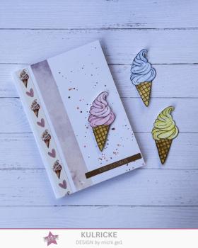 LaCreativ - Designpapier "Eiscremezeit" Paper Pack 6x6" - 24 Bogen