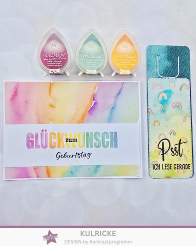 LaCreativ - Designpapier "Bunte Regenbogenwelt" Paper Pack 6x6" - 24 Bogen