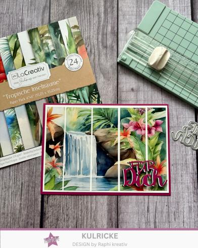 LaCreativ - Designpapier "Tropische Inselträume" Paper Pack 6x6" - 24 Bogen