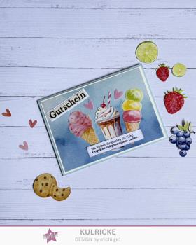 LaCreativ - Designpapier "Eiscremezeit" Paper Pack 6x6" - 24 Bogen
