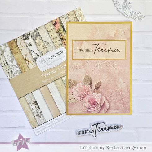 LaCreativ - Designpapier "Vintage Charme" Paper Pack 6x6" - 24 Bogen