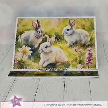 LaCreativ - Designpapier "Bunte Osterwiese" Paper Pack 6x6" - 24 Bogen
