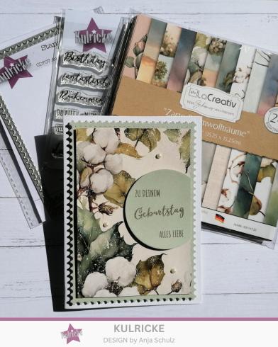 LaCreativ - Designpapier "Zarte Baumwollträume" Paper Pack 6x6" - 24 Bogen