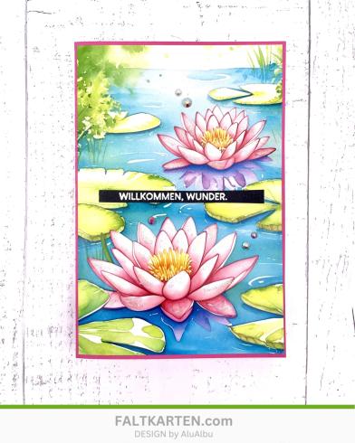 LaCreativ - Designpapier "Seerosenzauber" Paper Pack 6x6" - 24 Bogen