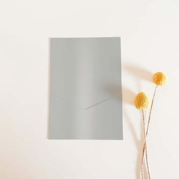 Simple-Pocket-Karte B6 Premium-Karton "Metallic Platin"