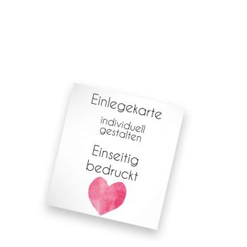 Preview: Einlegekarte blanko 10x11cm (eigenes Design)