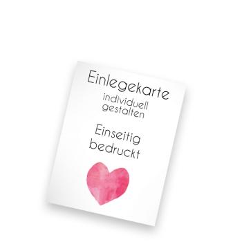 Preview: Einlegekarte blanko 11x14cm  (eigenes Design)
