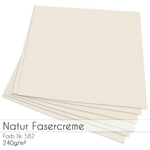 Cardstock "Natur" 12"x12"  240g/m² (30,5 x 30,5cm) in natur fasercreme