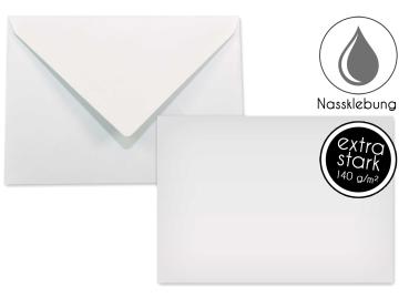 Briefumschlag DIN C6 140g/m² oF Nassklebung in cocoon weiss