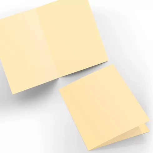 Doppelkarte - Faltkarte 240g/m² DIN A6 in creme