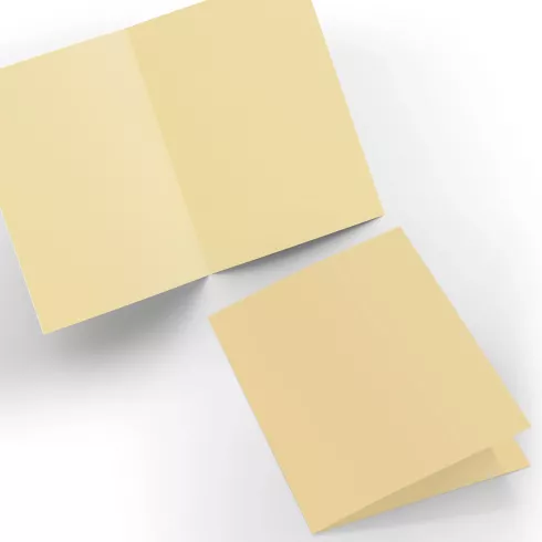 Doppelkarte - Faltkarte 240g/m² DIN A6 in cappuccino