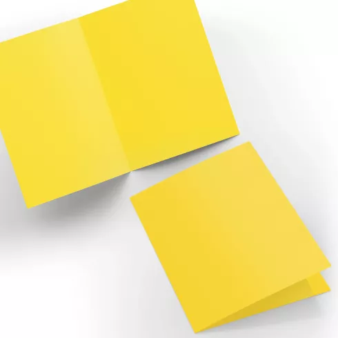 Doppelkarte - Faltkarte 240g/m² DIN A6 in sonnengelb