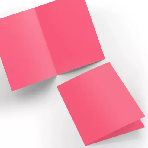 Doppelkarte - Faltkarte 240g/m² DIN A6 in fuchsia