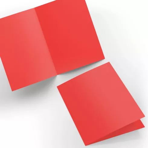Doppelkarte - Faltkarte 240g/m² DIN A6 in rot