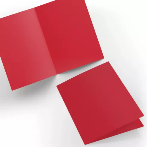Doppelkarte - Faltkarte 240g/m² DIN A6 in weihnachtsrot