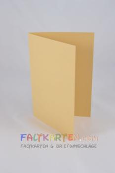 Doppelkarte - Faltkarte 240g/m² DIN B6 in cappuccino