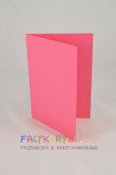 Doppelkarte - Faltkarte 240g/m² DIN B6 in fuchsia