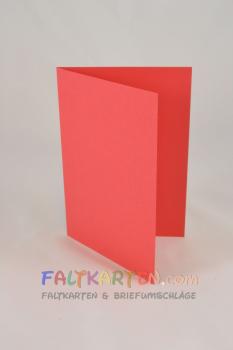 Doppelkarte - Faltkarte 240g/m² DIN B6 in rot