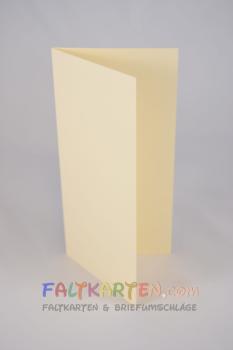 Faltkarte DIN Lang 240g/m² in hellcreme