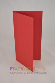 Faltkarte DIN Lang 240g/m² in weihnachtsrot