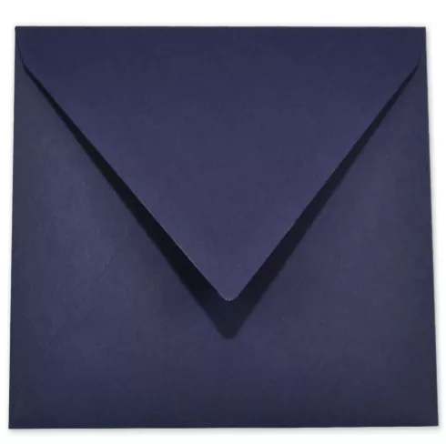 Briefumschlag quadratisch 16x16cm in nachtblau