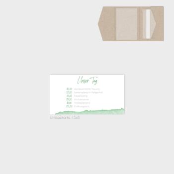 Einlegekarten-Bundle "Watercolor-Brush | Pistazie" B6 | 2