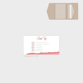 Einlegekarten-Bundle "Watercolor-Brush | Rot" B6 | 2