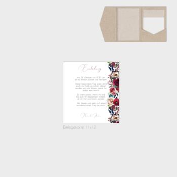 Einlegekarten-Bundle "Merlot und Navy" B6