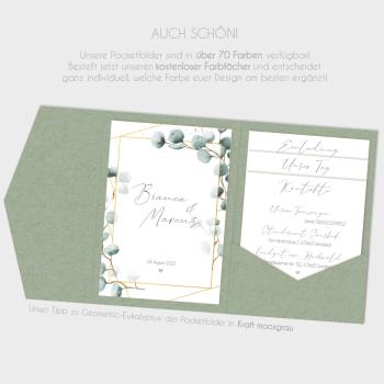 Einlegekarten-Bundle "Geometric Eukalyptus" B6
