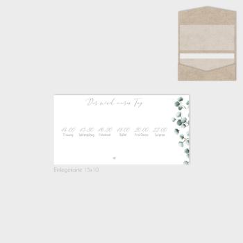 Einlegekarten-Bundle "Geometric Eukalyptus" DIN Lang