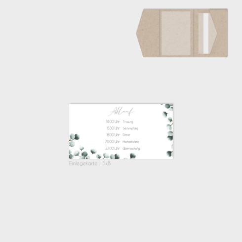 Einlegekarten-Bundle "Geometric Eukalyptus" B6 | 2