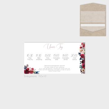 Einlegekarten-Bundle "Merlot und Navy" DIN Lang | 2
