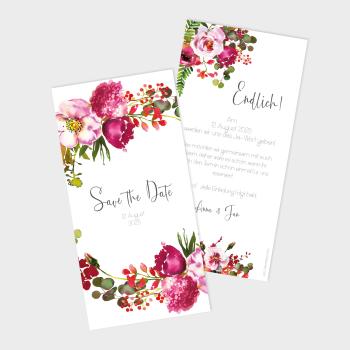 Save the Date "Blush Pink" DIN Lang