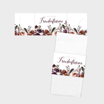 Freudentränen Banderolen "Boho Violett-Flower"