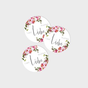 Tags - Geschenkanhänger Kreis "Blush Pink" 4,5cm ø