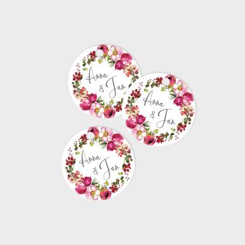 Tags - Geschenkanhänger Kreis "Blush Pink" 4,5cm ø