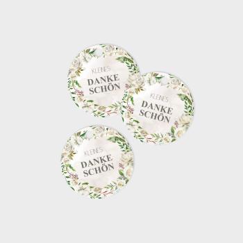 Tags - Geschenkanhänger Kreis "Antique White" 4,5cm ø