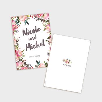 Umschlag Kirchenheft "Pink Bunch" A5