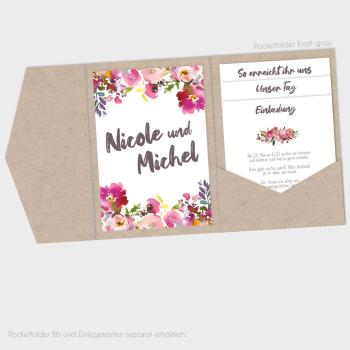 Backing-Card "Pink Bunch" 11x16