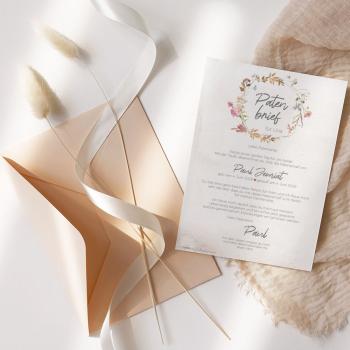 Patenbrief "Vintage Garden" | Taufgeschenk | Taufe | Patengeschenk | personalisiert