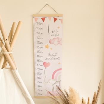 Messleiste "Elefant 1" | Messlatte | Geschenkidee | Personalisiertes Geschenk | Kinderzimmerdeko