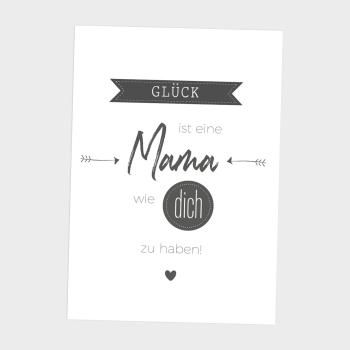Spruchposter "Black White" | Geschenkidee | Personalisiert  | Muttertag | Wanddeko