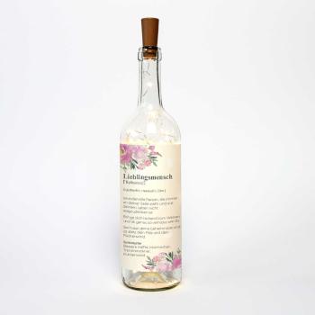 Lichterflasche "Lieblingsmensch" | Geschenkidee | Deko-Idee | Geschenk Lieblingsmensch