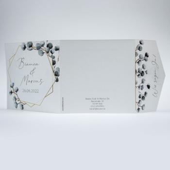 Pocketfold-Karte B6 beidseitig "Exklusive Line" (eigenes Design)