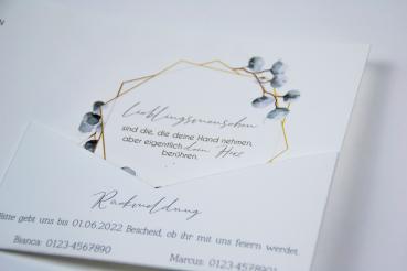 Pocketfold-Karte B6 beidseitig "Exklusive Line" (eigenes Design)