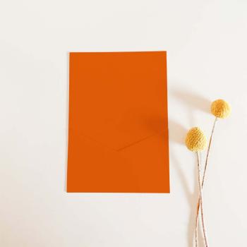 Simple-Pocket-Karte B6 Premium-Karton "Orange"
