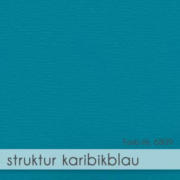 Preview: Trippelkarte - Leporello 210g/m² DIN B6 3-Fach in struktur karibikblau
