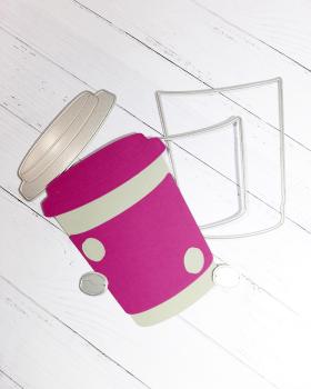 Preview: Kulricke Stanzschablone "Kaffe to Go Aufleger" Craft Die